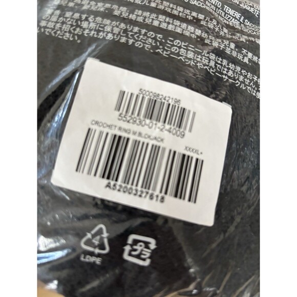 Mid-Rise O-Ring Crochet-Knit French-Cut Bikini Swim Bottoms Black 4XL Old Navy - Picture 2 of 11